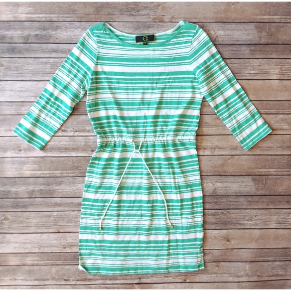 C. Wonder Dresses & Skirts - C Wonder Stripe Drawstring Waist Dress